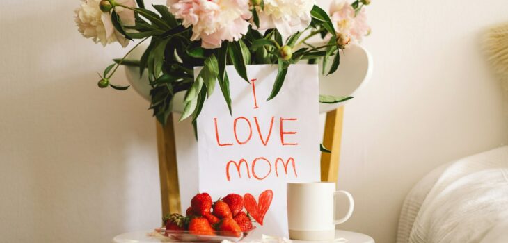 Breakfast for Mothers Day. Happy Mothers Day.